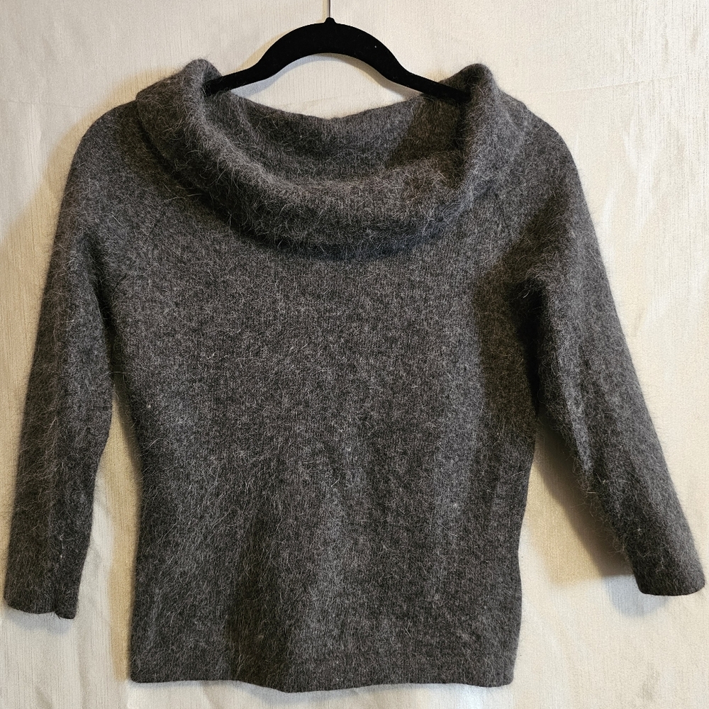 Hillard & Hanson Angora Grey Sweater Women's Size Xsmall